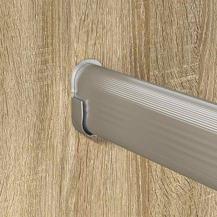 Klädstång 12 pcs Silver 472 x 15 x 29 mm Aluminiumlegering