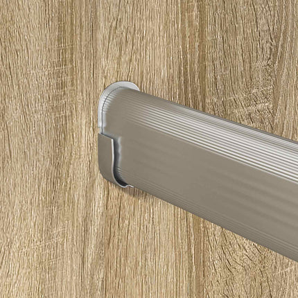 Klädstång 12 pcs Silver 764 x 15 x 29 mm Aluminiumlegering