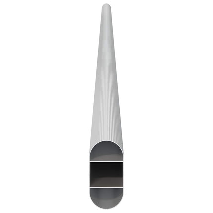 Klädstång 12 st Silver 764 x 15 x 29 mm Aluminiumlegering