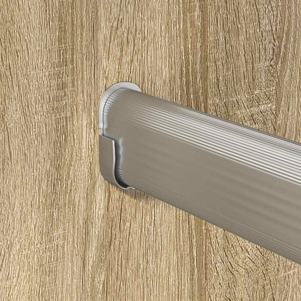 Klädstång 12 pcs Silver 864 x 15 x 29 mm Aluminiumlegering