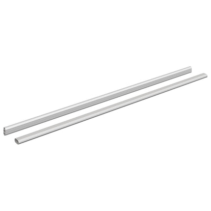 Klädstång 2 st Silver 964 x 15 x 29 mm Aluminiumlegering