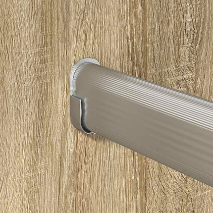 Klädstång 12 pcs Silver 964 x 15 x 29 mm Aluminiumlegering