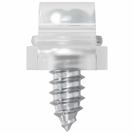 LED Strip Clips 23,8 mm 2 pcs Transparent Plast och Järn