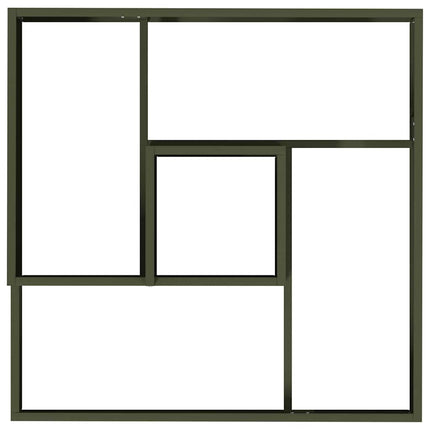 Trädgårdsplanterare Olivgrön 60 x 60 x 50 cm Kallvalsat stål