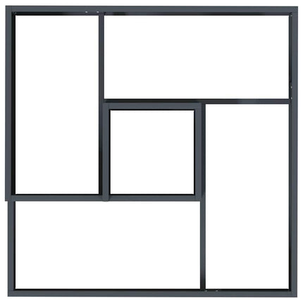Trädgårdsplanterare Antracit 80 x 80 x 50 cm Kallvalsat stål