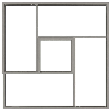 Trädgårdsplanterare Silver 80 x 80 x 50 cm Rostfritt stål