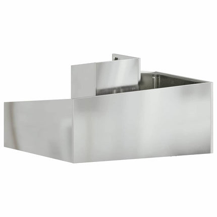 Trädgårdsplanterare Silver 80 x 80 x 50 cm Galvaniserat Stål