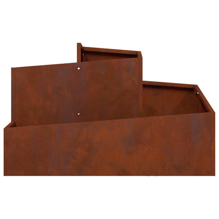 Trädgårdsplanterare Rostig 80 x 80 x 50 cm Väderbeständig stål