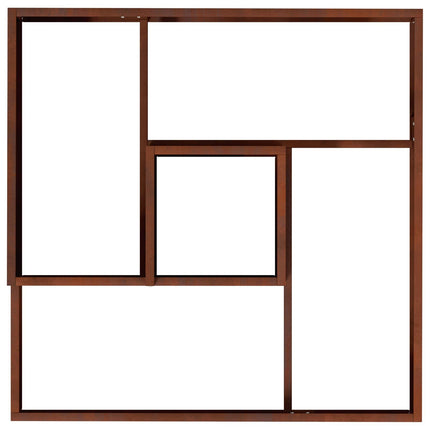 Trädgårdsplanterare Rostig 80 x 80 x 50 cm Väderbeständig stål