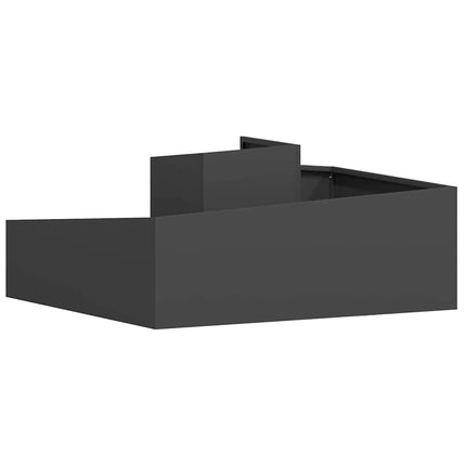 Trädgårdsplanterare Svart 100 x 100 x 50 cm Kallvalsat stål