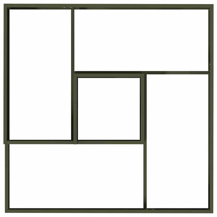 Trädgårdsplanterare Olivgrön 100 x 100 x 50 cm Kallvalsat stål