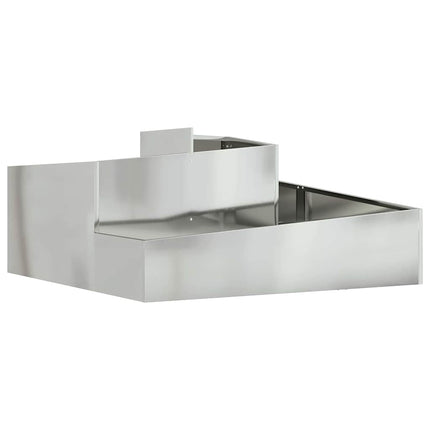Trädgårdsplanterare Silver 100 x 100 x 50 cm Galvaniserat Stål