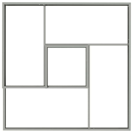 Trädgårdsplanterare Silver 100 x 100 x 50 cm Galvaniserat Stål