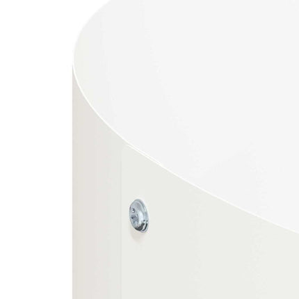 Krukring 5 pcs Vit 30 x 30 x 20 cm Kallvalsat stål