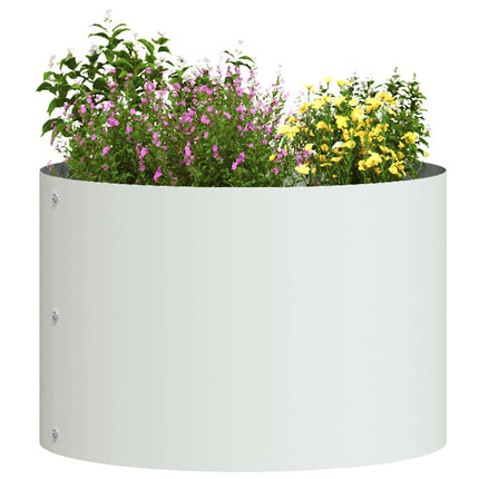 Krukring 5 pcs Vit 30 x 30 x 20 cm Kallvalsat stål