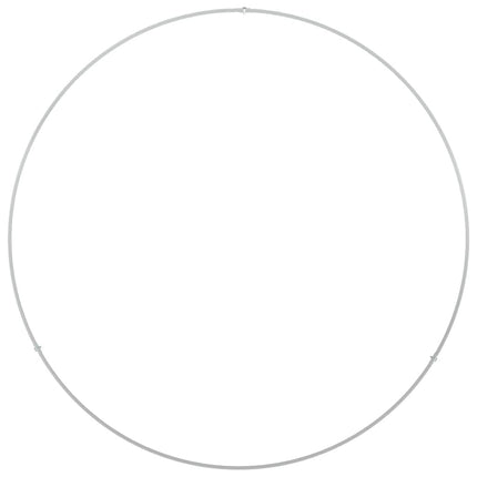 Krukring 5 pcs Vit 80 x 80 x 20 cm Kallvalsat stål