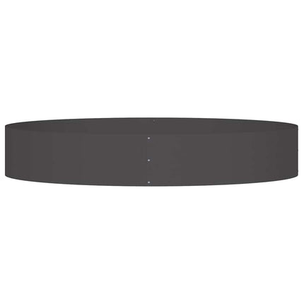 Krukring 5 pcs Svart 120 x 120 x 20 cm Kallvalsat stål