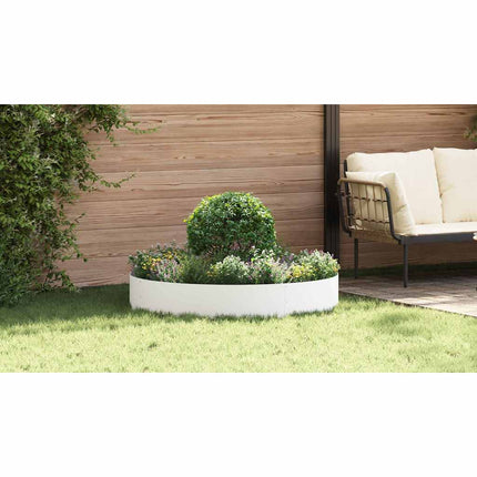 Krukring Vit 120 x 120 x 20 cm Kallvalsat stål