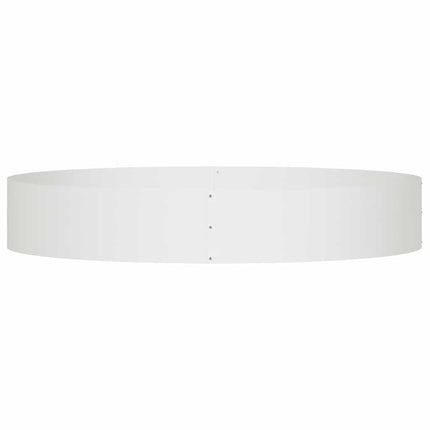 Krukring Vit 120 x 120 x 20 cm Kallvalsat stål