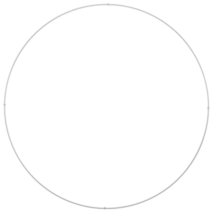 Krukring Vit 120 x 120 x 20 cm Kallvalsat stål