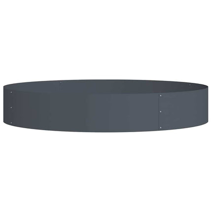Krukring Antracit 120 x 120 x 20 cm Kallvalsat stål
