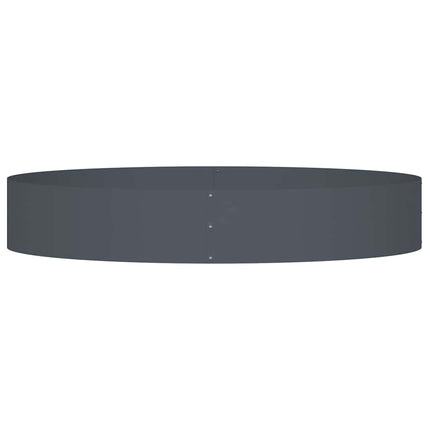 Krukring Antracit 120 x 120 x 20 cm Kallvalsat stål