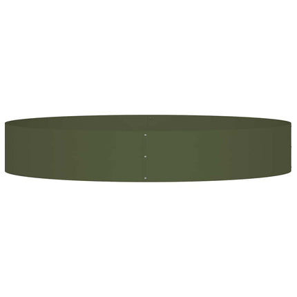 Krukring Olivgrön 120 x 120 x 20 cm Kallvalsat stål