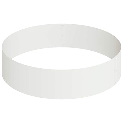 Trädgårdsplanterare Vit 90 x 90 x 20 cm Kallvalsat stål