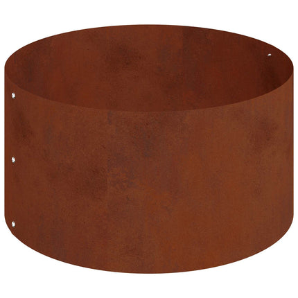 Trädgårdsplanterare Brun 120 x 120 x 20 cm Väderbeständig stål