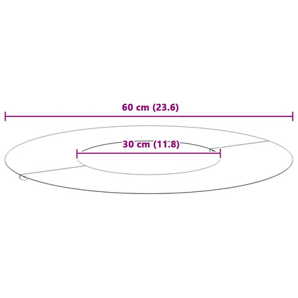 lämplig för Flat Trädringar 5 pcs Vit Ø30 / 60 cm Stål