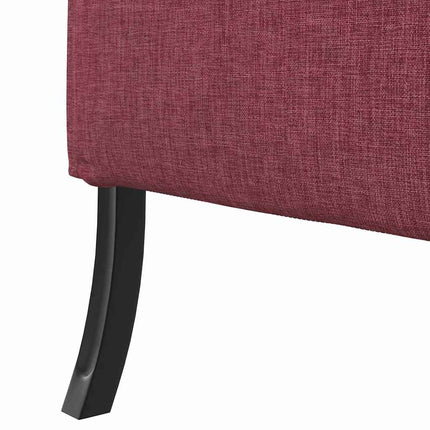 Hög Ryggsoffa 101cm Vinröd tyg