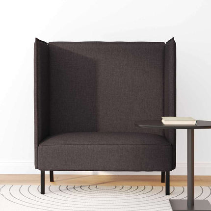 Hög Ryggsoffa 101cm Mörkbrun tyg