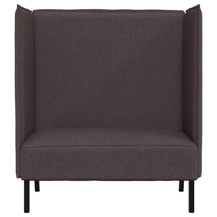 Hög Ryggsoffa 101cm Mörkbrun tyg