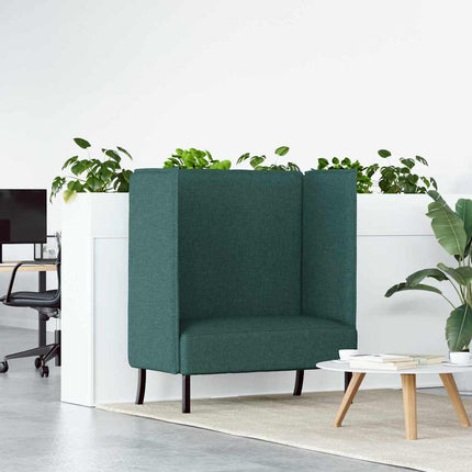 Hög Ryggsoffa 101cm Mörkgrön tyg