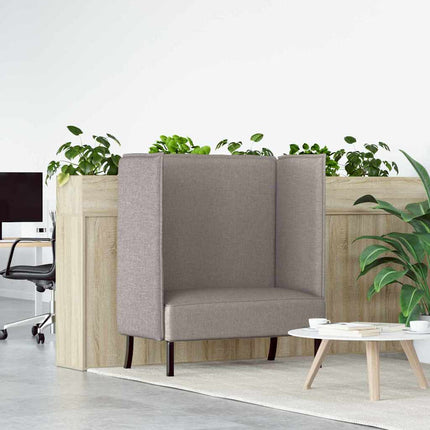 Hög Ryggsoffa 101cm Taupe tyg