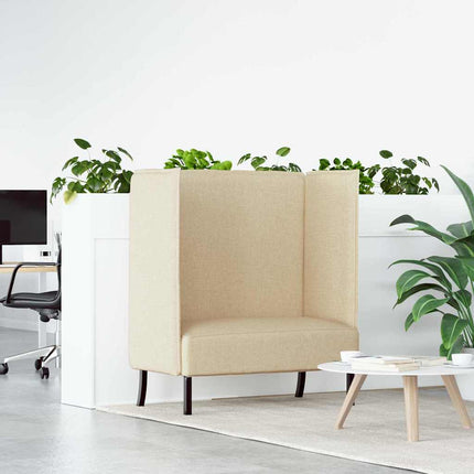 Hög Ryggsoffa 101cm Kräm tyg