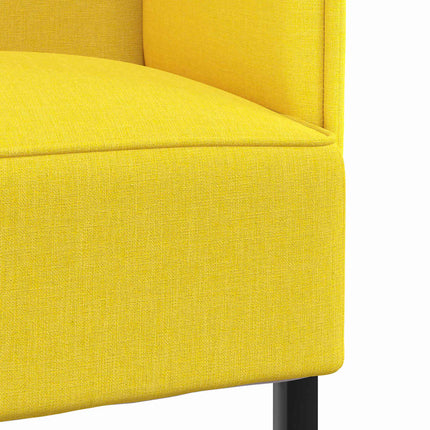 Hög Ryggsoffa 101cm Ljusgul tyg