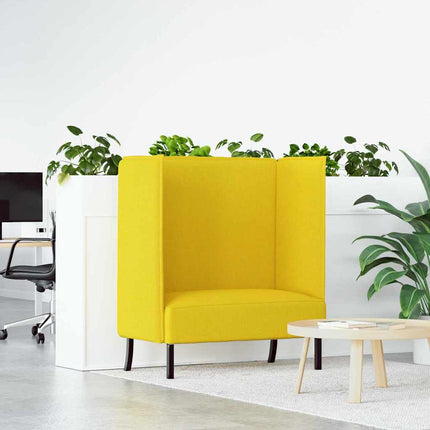 Hög Ryggsoffa 101cm Ljusgul tyg