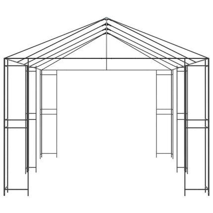 Paviljongram utan paviljongtyg 6 x 3 m Svart Stål