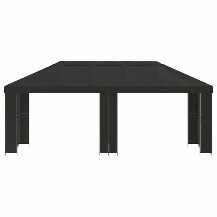 Trädgårdsgazebo 6 x 3 m Antracit Polyester och Stål 190