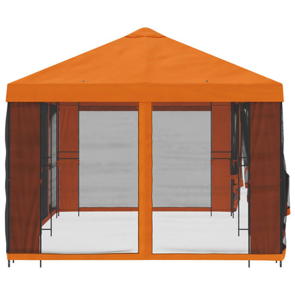 Trädgårdsgazebo med sidoväggar 6 x 3 m Orange