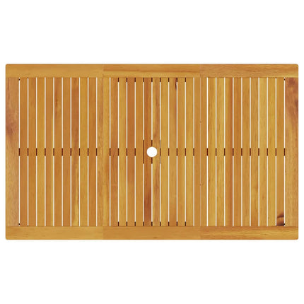 Trädgårdsmöbelset 7 pcs Brun Massivt Akaciaträ