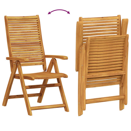 Trädgårdsmöbelset 5 pcs Brun Massivt Akaciaträ