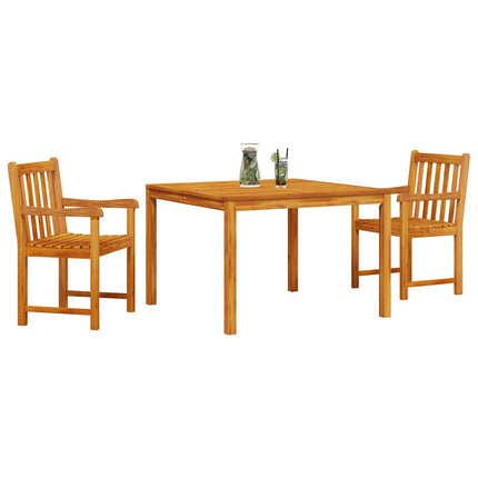 Trädgårdsmöbelset 3 pcs Brun Massivt akaciaträ