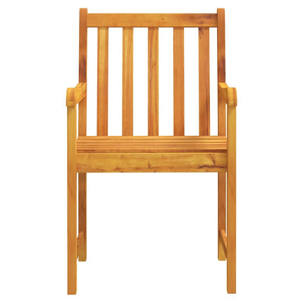 Trädgårdsmöbelset 5 pcs Brun Massivt akaciaträ