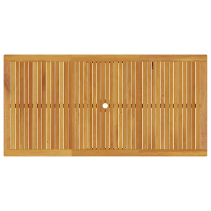 Trädgårdsmöbelset 7 pcs Brun Massivt Akaciaträ