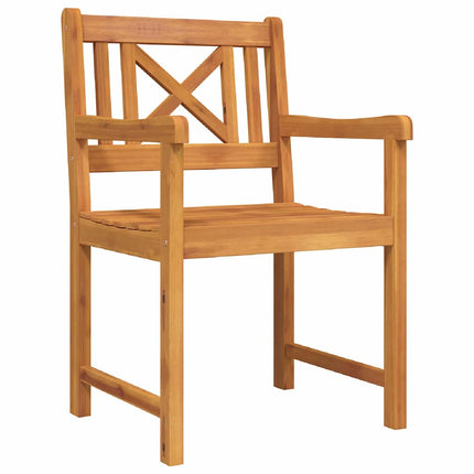 Trädgårdsmöbelset 5 pcs Brun Massivt Akaciaträ