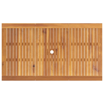 Trädgårdsmöbelset 7 pcs Brun Massivt Akaciaträ