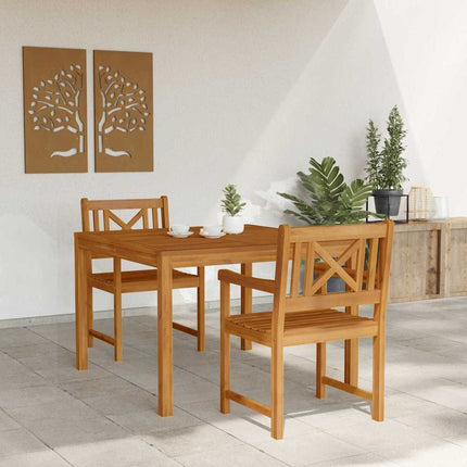 Trädgårdsmöbelset 3 pcs Brun Massivt akaciaträ