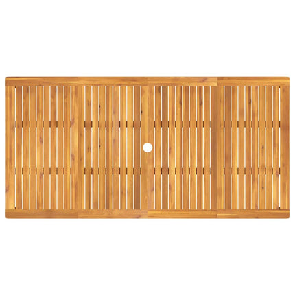 Trädgårdsmöbelset 7 pcs Brun Massivt Akaciaträ